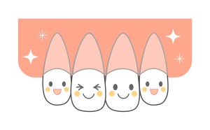 並んだ歯のキャラ