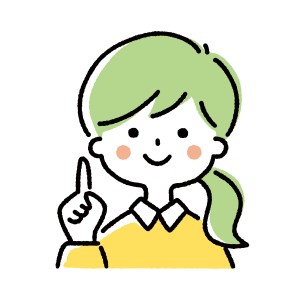 グリーンヘアの女の子のイラスト